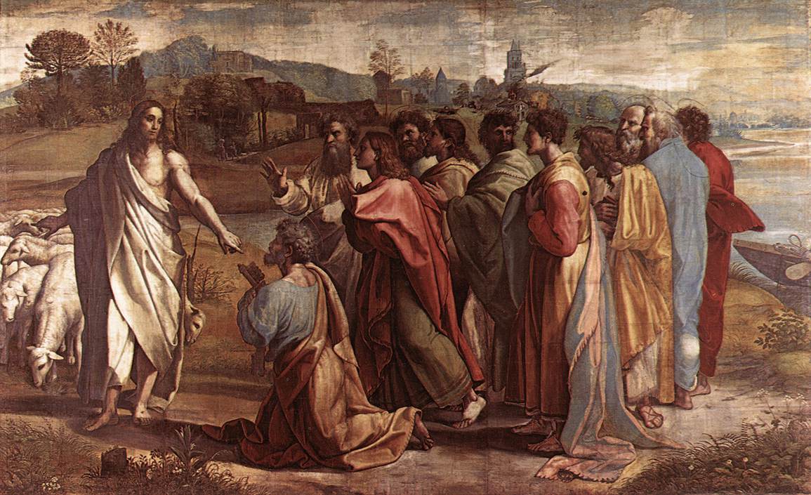 V&A_-_Raphael,_Christ's_Charge_to_Peter_(1515)